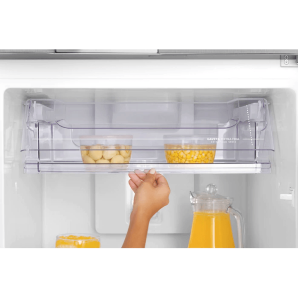 Geladeira / Refrigerador Duplex 382 litros Frost Free Inox Blue Touch DF42X - Electrolux 110 V 6