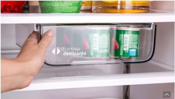 Geladeira / Refrigerador Duplex 386 litros Prateleira Dobrável Controle Externo Inox - CRM43NKBNA - Consul 220 V 5