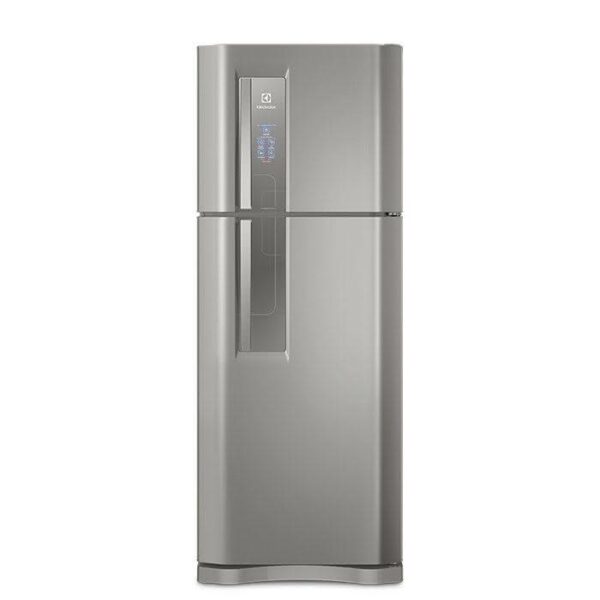 Geladeira / Refrigerador Duplex 427 litros Frost Free Inox Blue Touch DF53X Electrolux 110 V 2