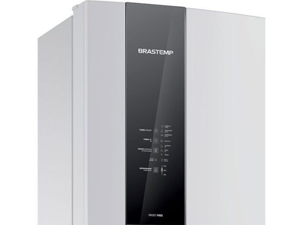Geladeira / Refrigerador Duplex 462 litros Turbo Control Frost Free Inox - BRM56AKBNA - Brastemp 220 V 4