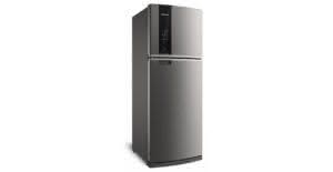 Geladeira / Refrigerador Duplex 462 litros Com Turbo Control Frost Free Inox - BRM56AKANA - Brastemp 110 V 12