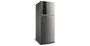 Geladeira / Refrigerador Duplex 462 litros Turbo Control Frost Free Inox - BRM56AKBNA - Brastemp 220 V 12