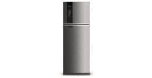 Geladeira / Refrigerador Duplex 500 litros Turbo Ice Adega Taças Nevadas Inox - BRM58AKBNA - Brastemp 220 V 12