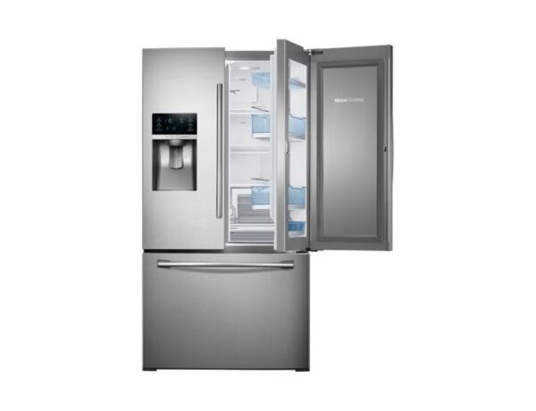 Geladeira / Refrigerador French Door 665 litros Food Showcase Digital Inverter Inox RF28HDEDBSR/AZ - Samsung 110 V 16