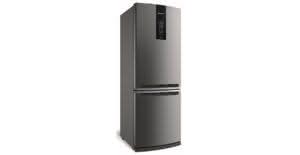 Geladeira / Refrigerador Inverse 460 litros Inox Frost Free com Adega e Freeze Control - BRE59AKANA - Brastemp 110 V 15