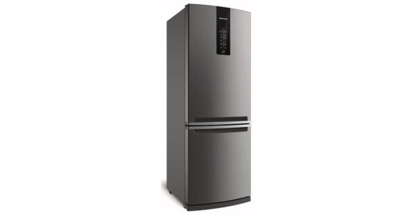 Geladeira / Refrigerador Inverse 460 litros Frost Free Inox - BRE59AKBNA - Brastemp 220 V 2