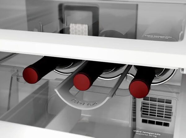 Geladeira / Refrigerador Inverse 460 litros Inox Frost Free com Adega e Freeze Control - BRE59AKANA - Brastemp 110 V 13