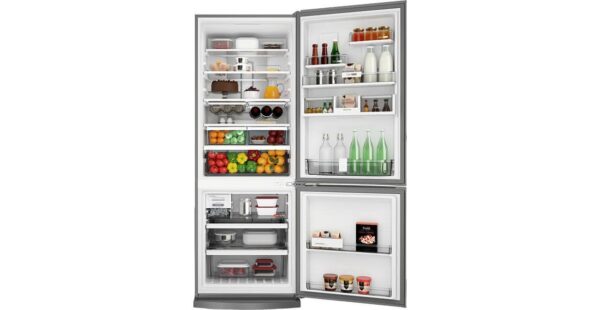 Geladeira / Refrigerador Inverse 478 litros Frost Free Turbo Ice e Adega Inox - BRE58AKBNA - Brastemp 220 V 3