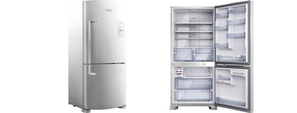 Geladeira / Refrigerador Inverse 573 litros Smart Ice Frost Free Branco - BRE80ABANA - Brastemp 110 V 4