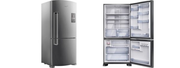 Geladeira / Refrigerador Inverse 573 litros Smart Ice Frost Free Inox - BRE80AKBNA - Brastemp 220 V 4