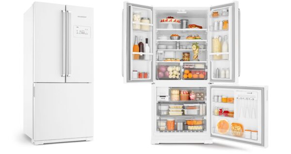 Geladeira / Refrigerador Side by Side Inverse Bottom 540 litros Frost Free Ice Maker Branco - BRO80ABBNA - Brastemp 220 V 5