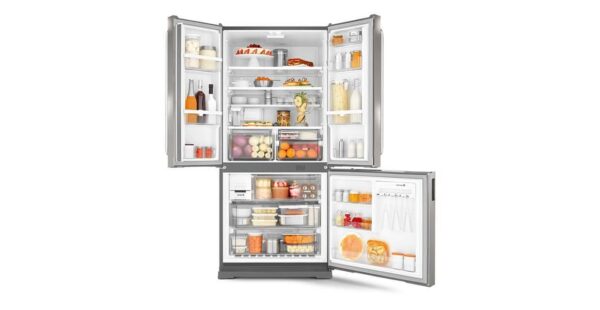 Geladeira / Refrigerador Side by Side Inverse Bottom Ice Maker 540 litros Frost Free Inox - BRO80AKBNA - Brastemp 220 V 5