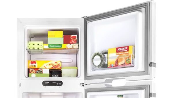 Geladeira / Refrigerador Duplex 275 litros Frost Free Inox CRM35NKANA - Consul 110 V 3