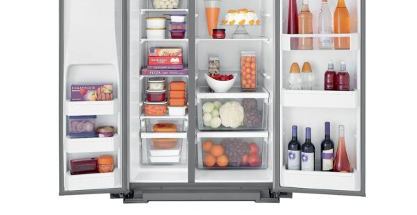 Geladeira / Refrigerador Side by Side Brastemp 560 litros com Dispenser de Água e Gelo Inox - BRS62CRANA - Brastemp 110 V 5