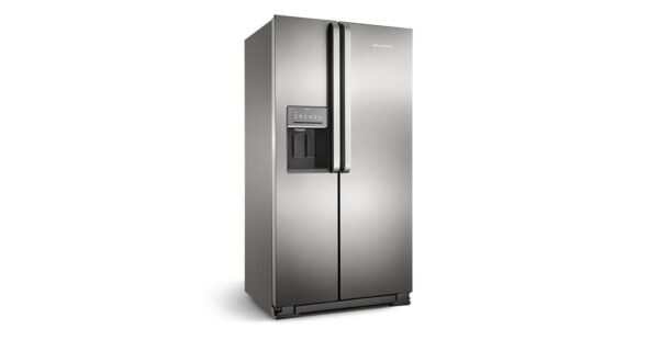 Geladeira / Refrigerador Side by Side Brastemp 560 litros com Dispenser de Água e Gelo Inox - BRS62CRBNA - Brastemp 220 V 3