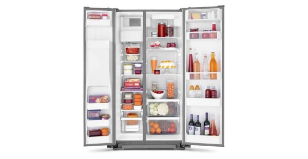 Geladeira / Refrigerador Side by Side Brastemp 560 litros com Dispenser de Água e Gelo Branco - BRS62CBBNA - Brastemp 220 V 2