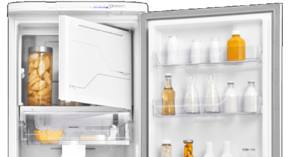 Geladeira / Refrigerador 323 litros Frost Free Branco Painel Blue Touch RFE39 - Electrolux 110 V 6