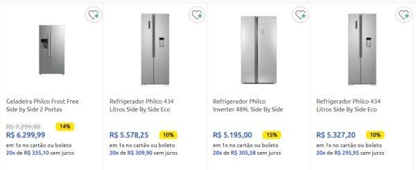 O menor preço em geladeiras Philco 14