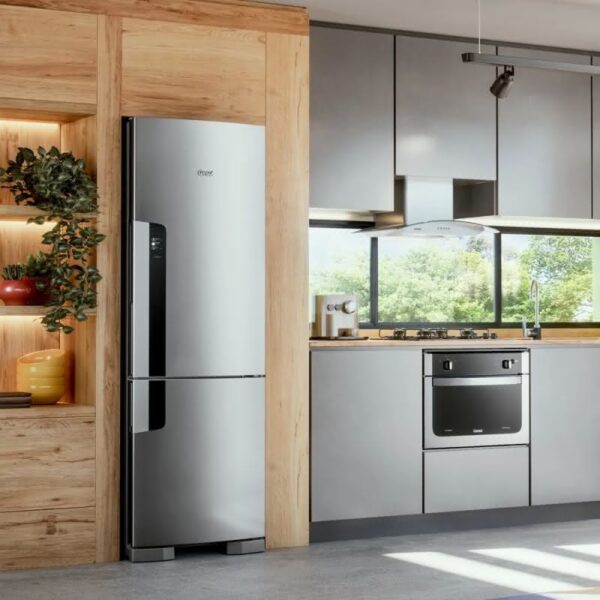 Geladeira / Refrigerador Inverse CRE44AKBNA Consul 397 litros Inox 220 V 3