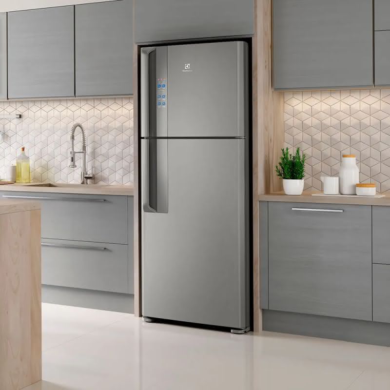 Geladeira / Refrigerador Duplex IF55S Electrolux Top Freezer com Inverter  431 litros Frost Free Inox 110 V