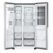 Geladeira Smart LG Frost Free Inverter 635L Side by Side InstaView Craft Ice Inox Look 9