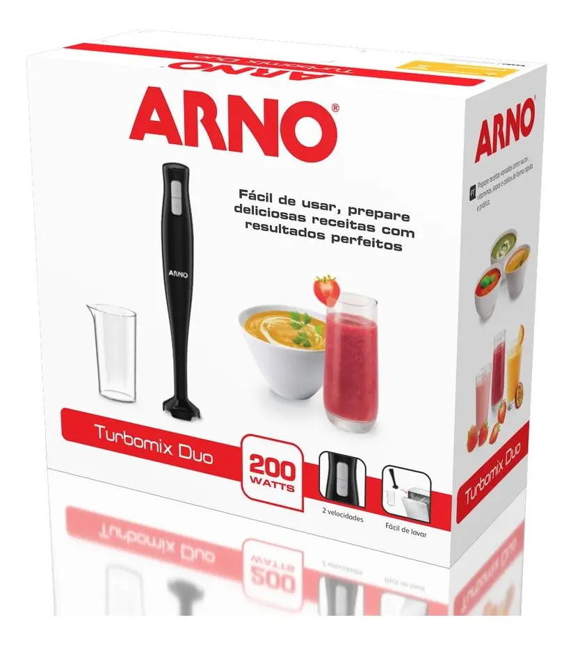 Mixer Arno Turbomix Duo Cor Preto 12