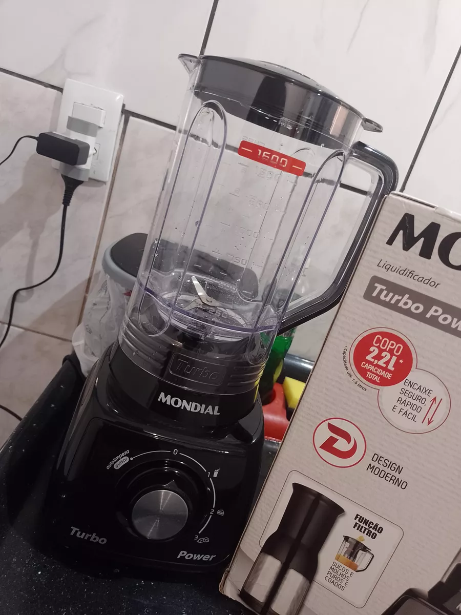 Liquidificador Turbo Power Mondial 550W - L-99 FB 15