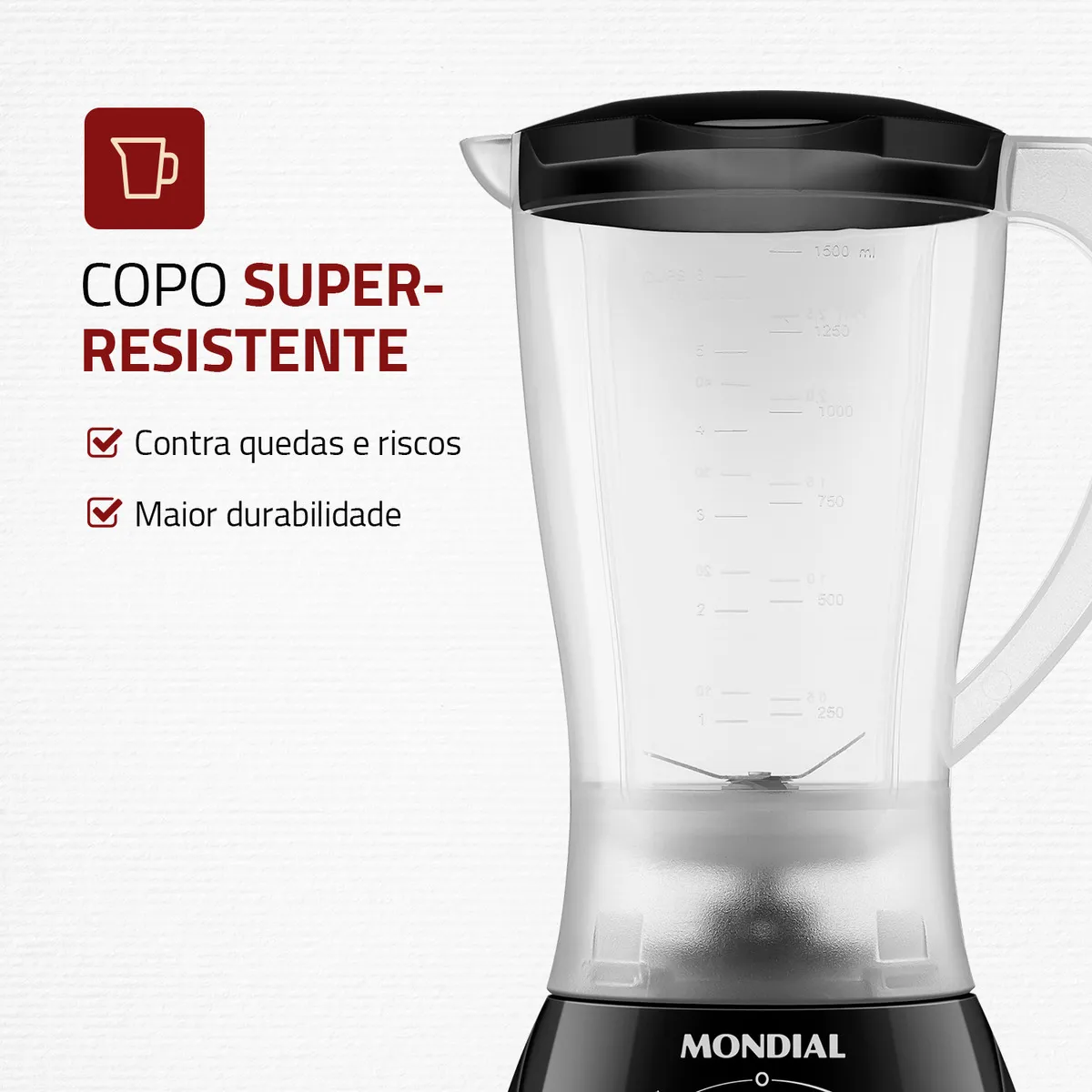 Liquidificador Easy Power Mondial 550W - L-550-B 7