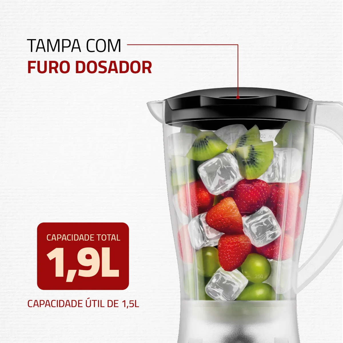 Liquidificador Easy Power Mondial 550W - L-550-B 8