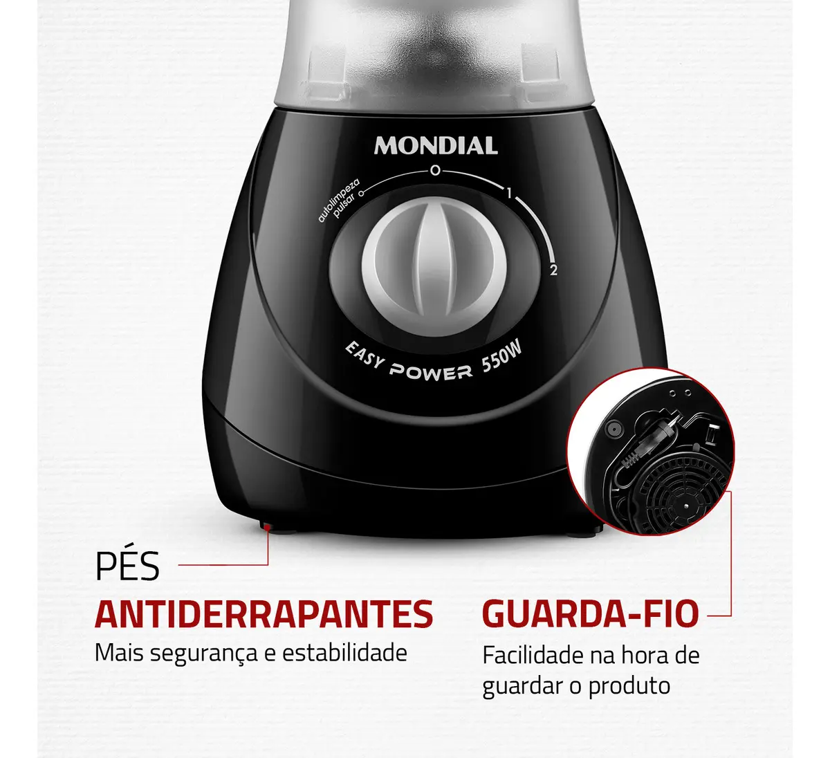 Liquidificador Easy Power Mondial 550W - L-550-B 10