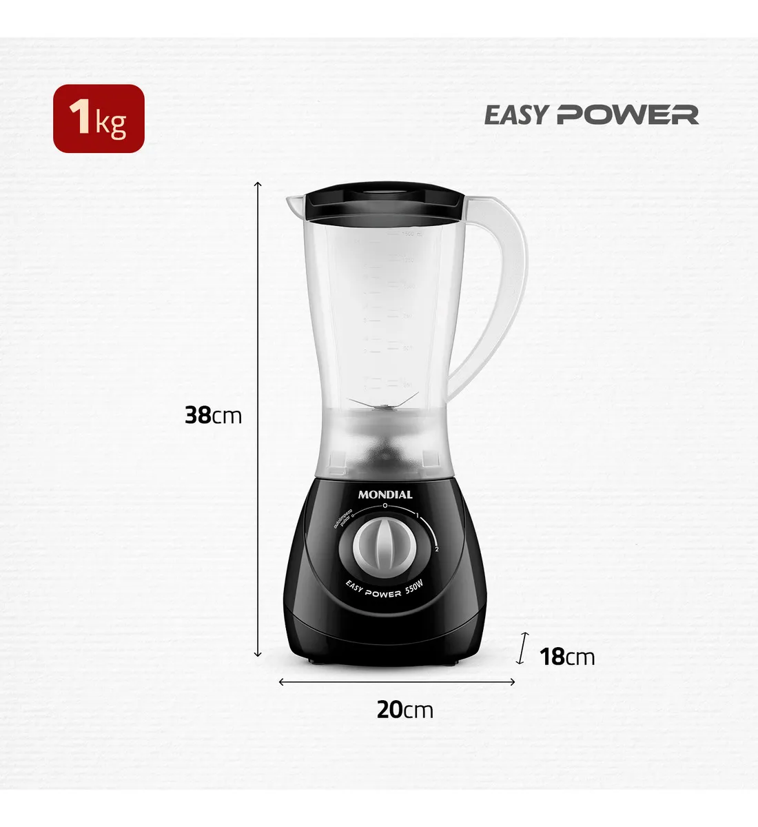 Liquidificador Easy Power Mondial 550W - L-550-B 11
