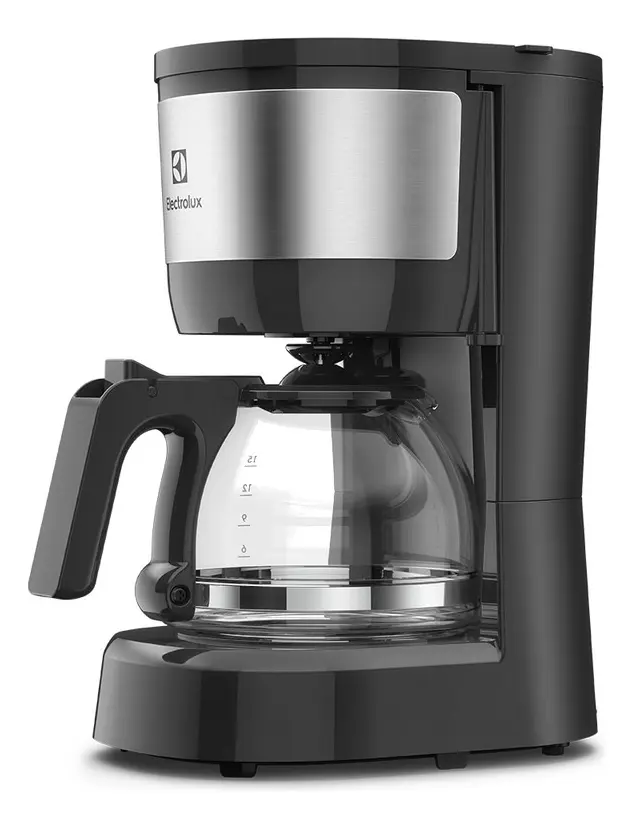 Cafeteira Elétrica Electrolux Jarra vidro, acabamento inox filtro Permanente Removível Sistema Corta Pingos Capacidade 15 xicaras 600ml ECM10 6