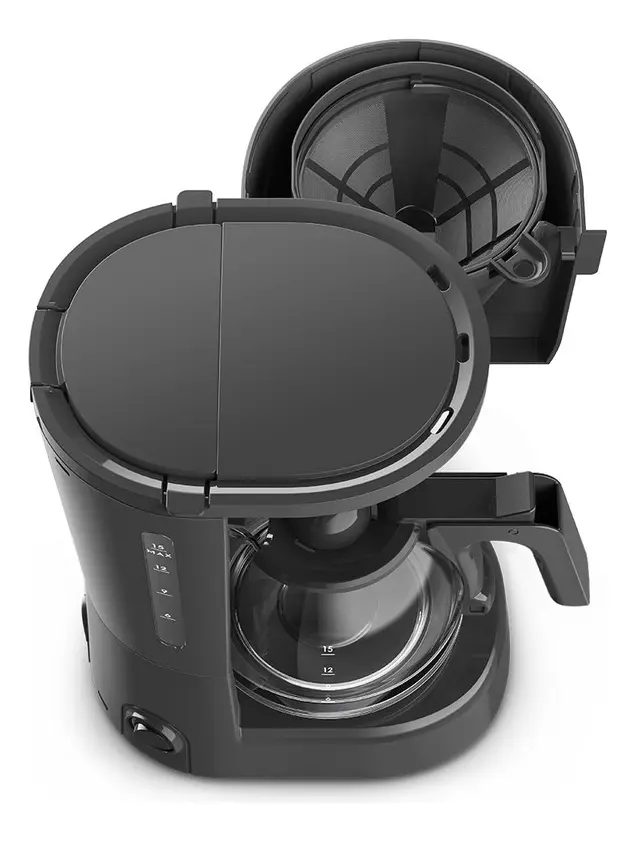 Cafeteira Elétrica Electrolux Jarra vidro, acabamento inox filtro Permanente Removível Sistema Corta Pingos Capacidade 15 xicaras 600ml ECM10 7