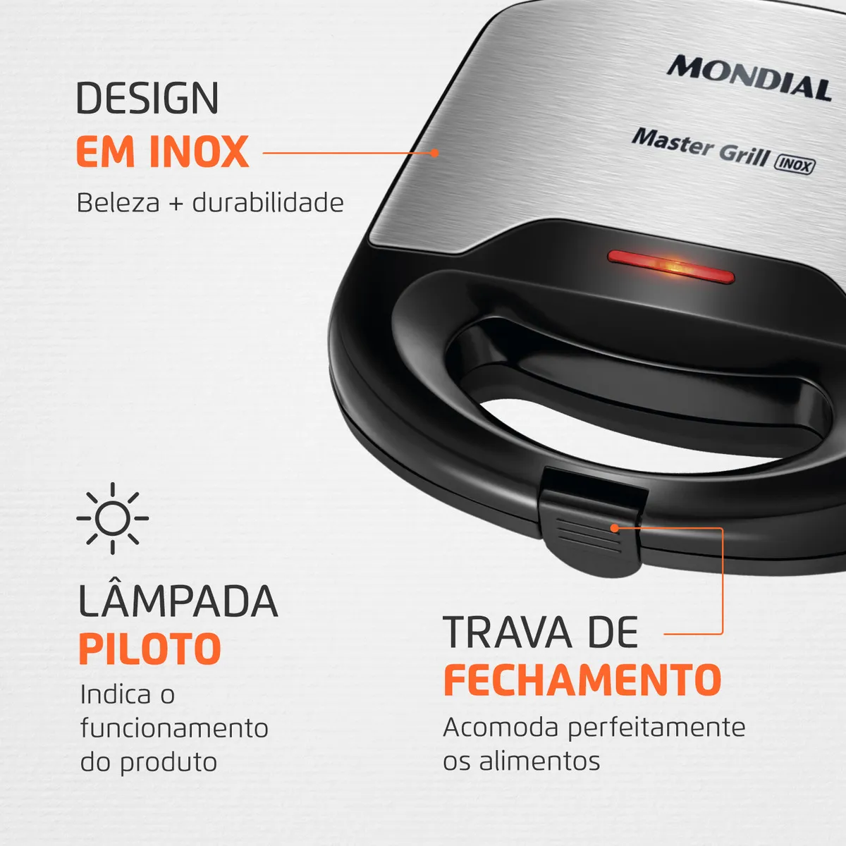 Sanduicheira Mondial Master Grill 750W S-20 8