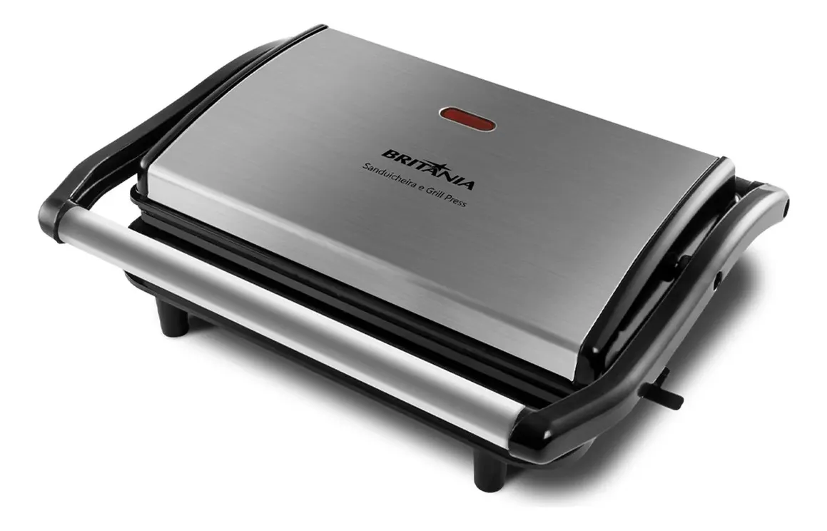 Sanduicheira Elétrica Britânia Press BGR27I Preto Inox