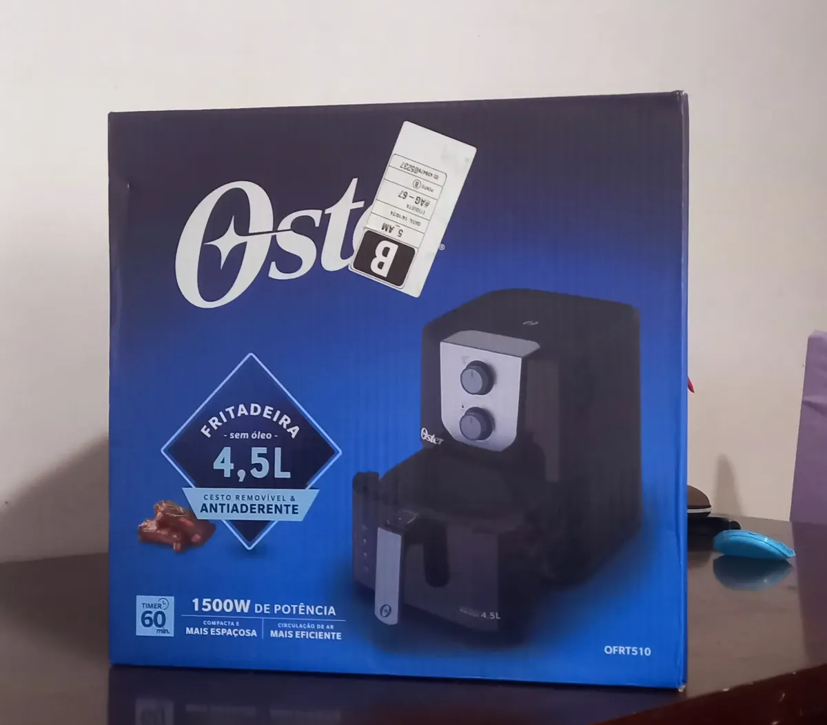 Fritadeira Air Fryer Black Perform 4,5L Oster OFRT510 15