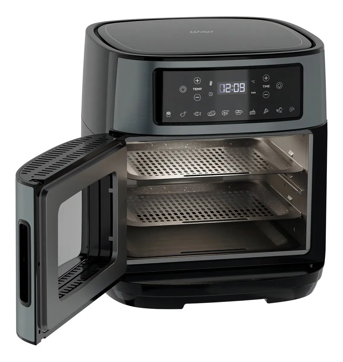 Fritadeira Air Fryer Oven Black Inox WAP WAOD2 12L 4 em 1 1800W 9