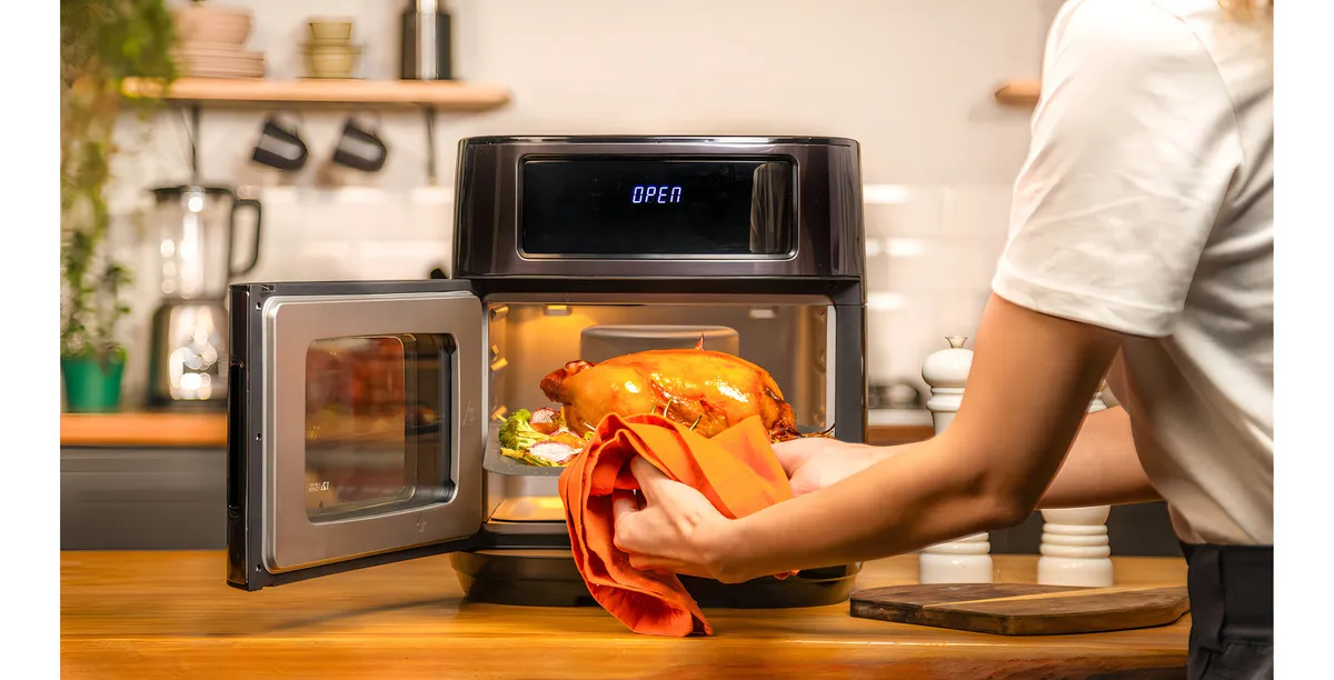 Fritadeira Air Fryer Oven Black Inox WAP WAOD2 12L 4 em 1 1800W 11