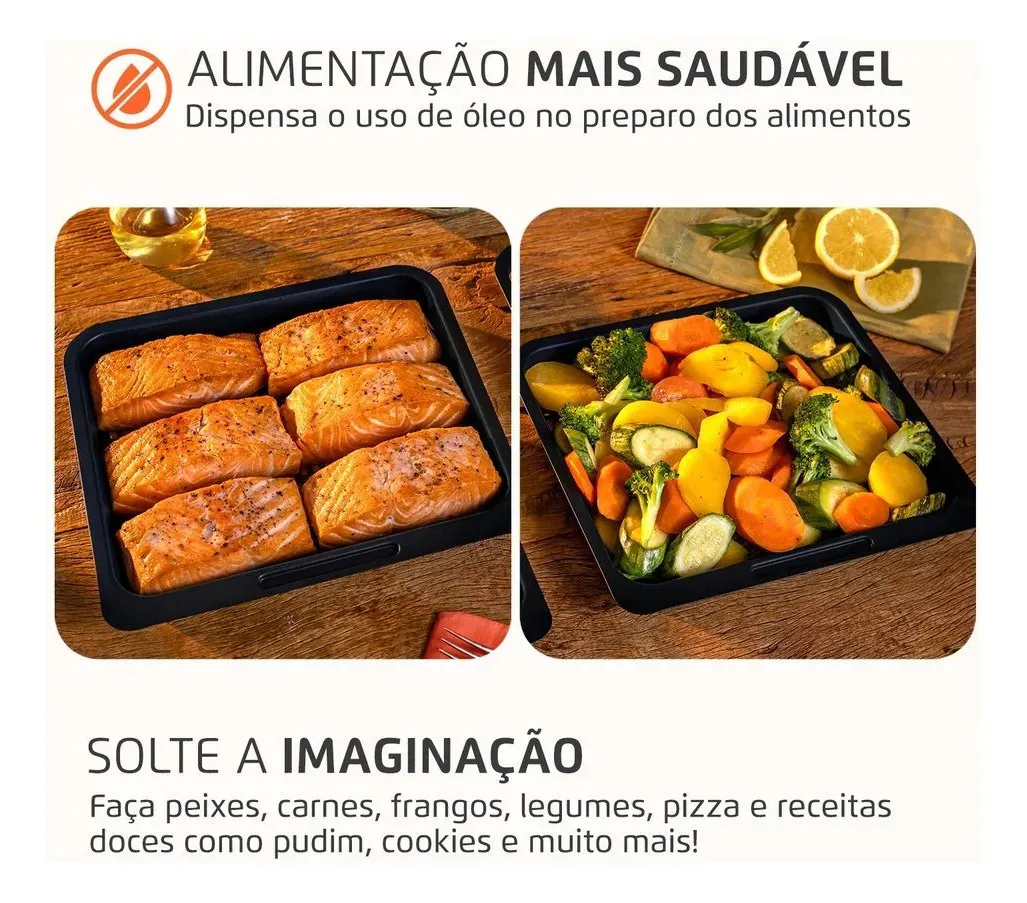 Fritadeira Air Fryer Forno Oven 12 Litros Mondial AFON-12L-BG 10
