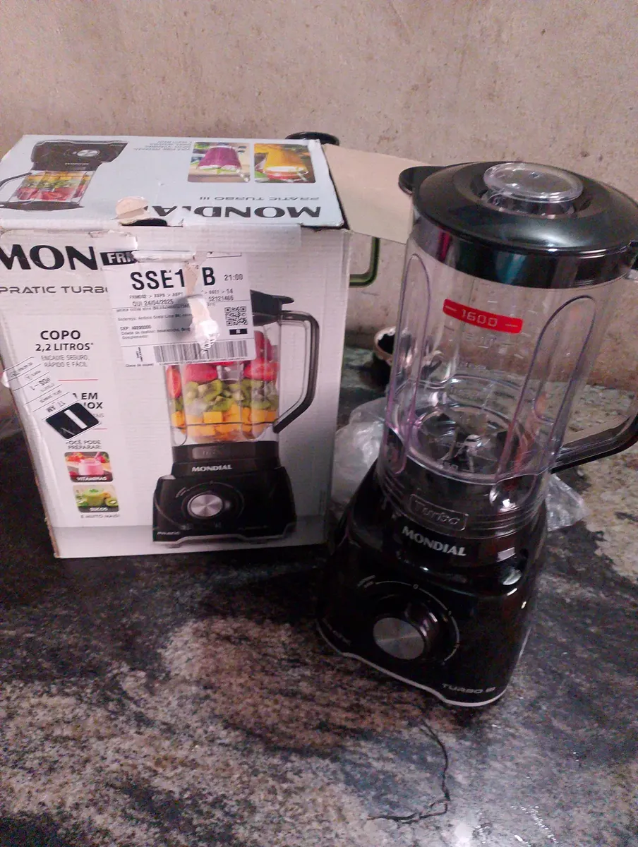 Liquidificador Pratic Turbo III Mondial 550W 2,2L L-93-BG 10