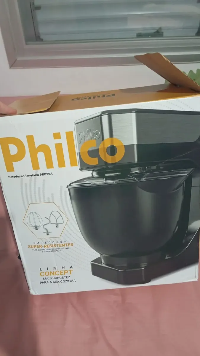 Batedeira Planetária Philco 900W 5L Branca 12 Velocidades Turbo PBP90A 18