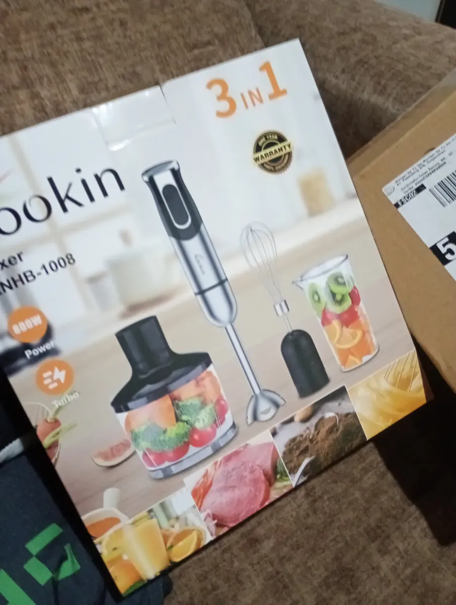 Mixer de Mão Kookin Power Inox 3 em 1 800W 8 Velocidades Turbo 19