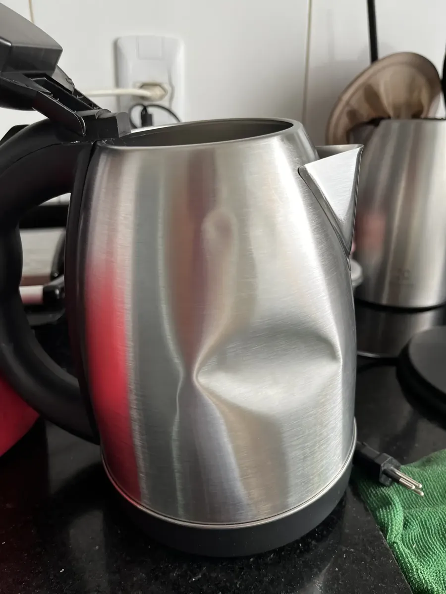 Chaleira Elétrica Inox 2L 1500W Aquecimento Rápido Automática Mundilar 15