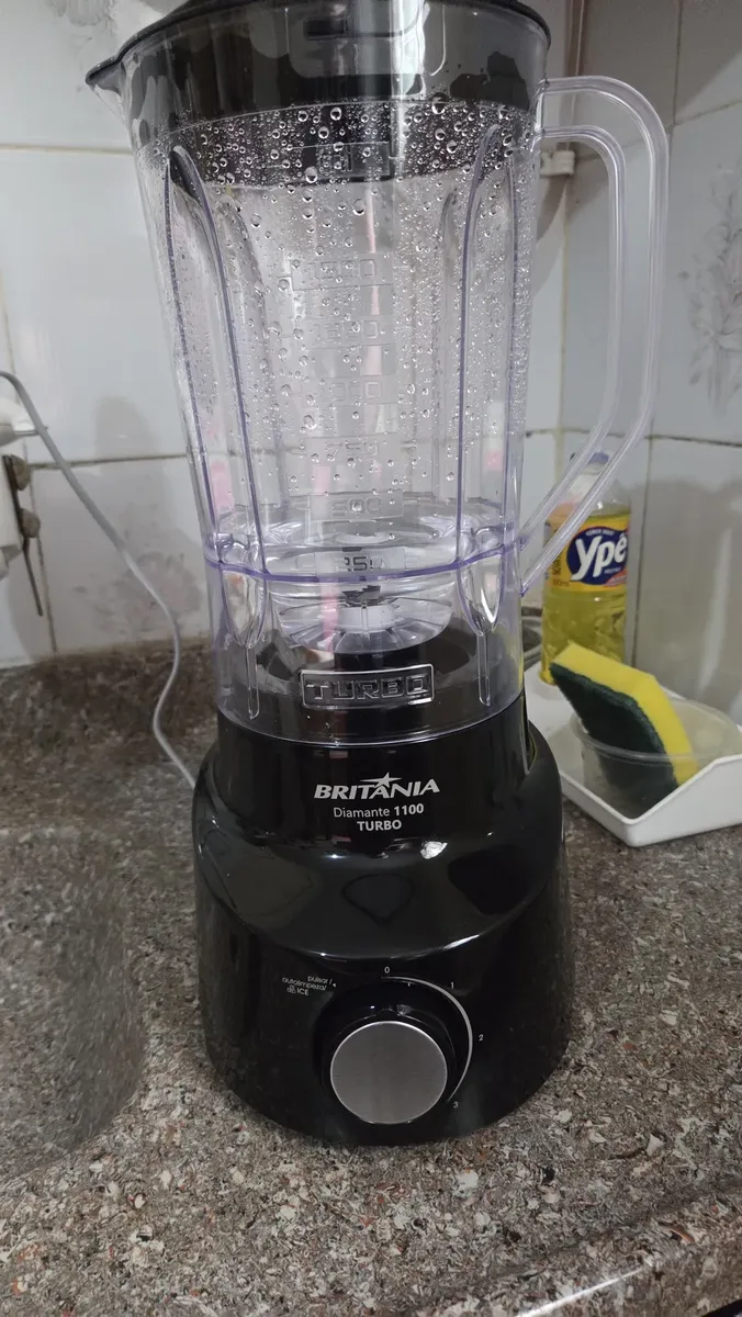 Liquidificador Britânia Diamante 1100 2,6L 600W 4 Velocidades Preto 13