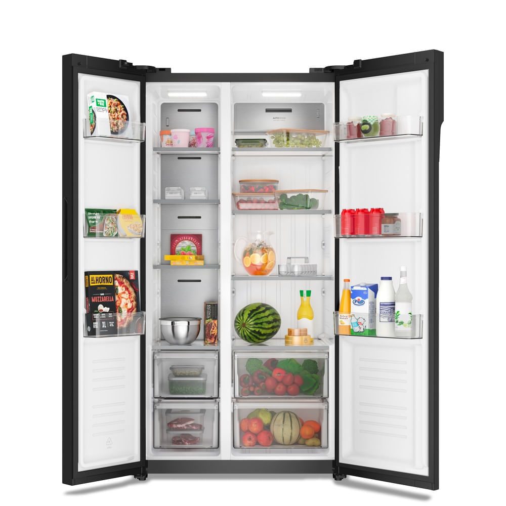Geladeira Electrolux Side By Side 526L TasteGuard Inverter Efficient Preta (ES5GB) 3