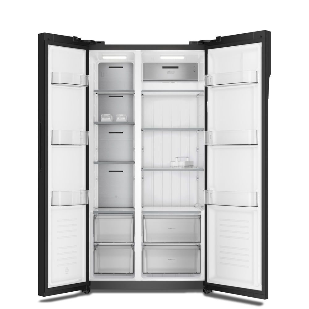 Geladeira Electrolux Side By Side 526L TasteGuard Inverter Efficient Preta (ES5GB) 4