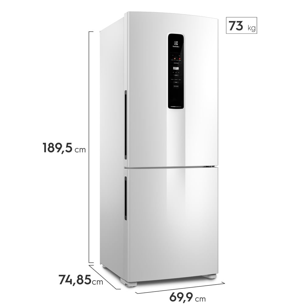 Geladeira Electrolux Frost Free Inverter 490L Efficient com AutoSense e IceMax Inverse Branca (IB7) 2