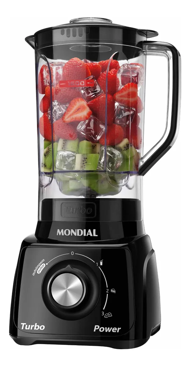 Liquidificador Mondial Turbo Power L-99-FB 550W 2,2L Preto