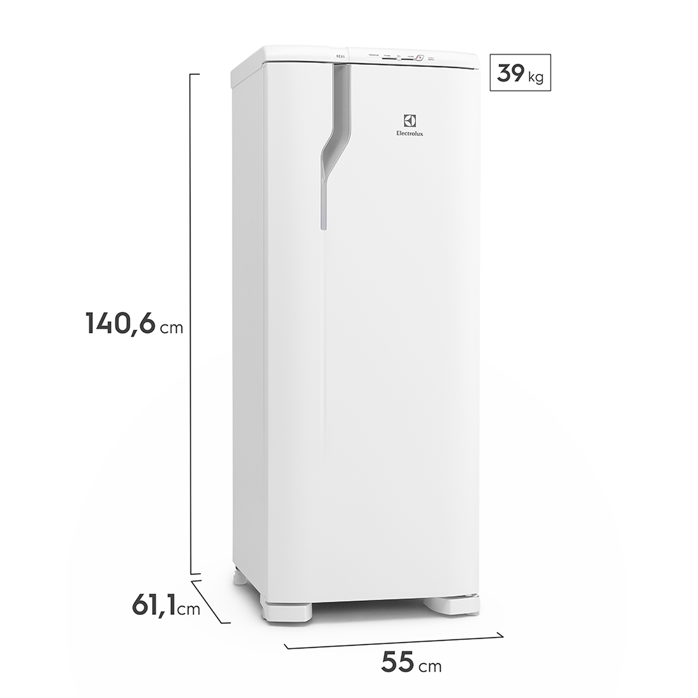 Geladeira Electrolux Cycle Defrost 240L Degelo Prático Uma Porta Branca (RE31) 2