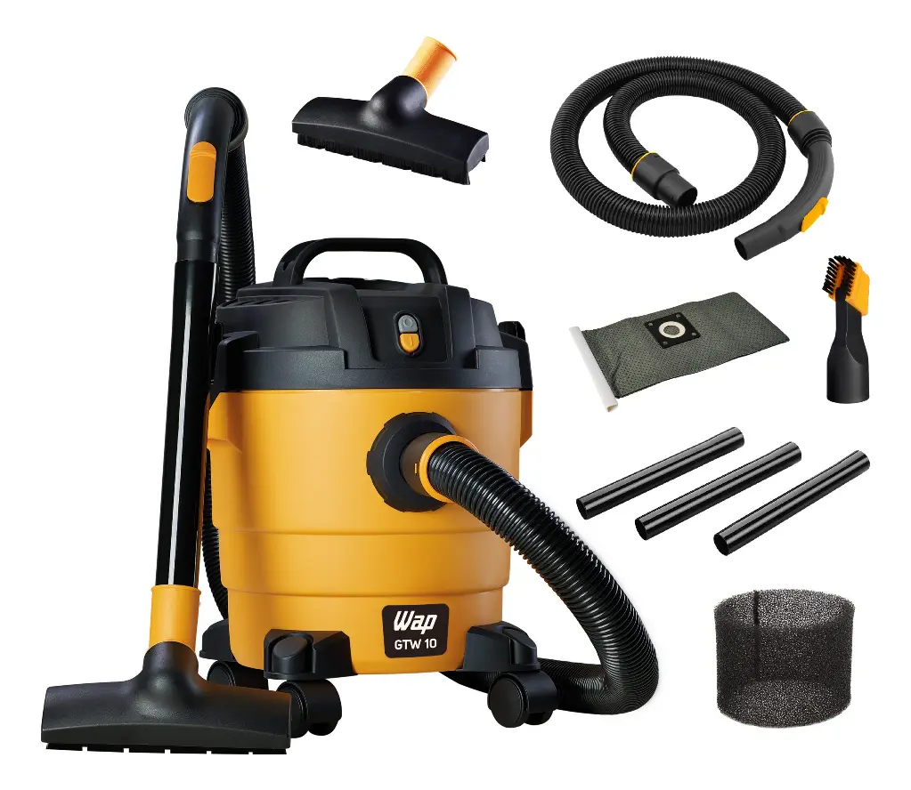 WAP GTW 10 Aspirador de Pó e Água 1400W Amarelo Preto